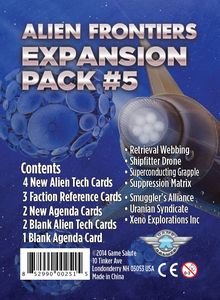 Alien Frontiers: Expansion Pack #5 Home page Other   