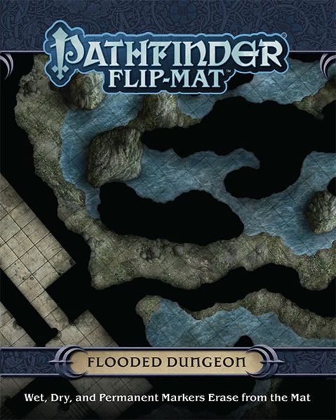 Pathfinder Flip Mat Flooded Dungeon RPG Maps Paizo   