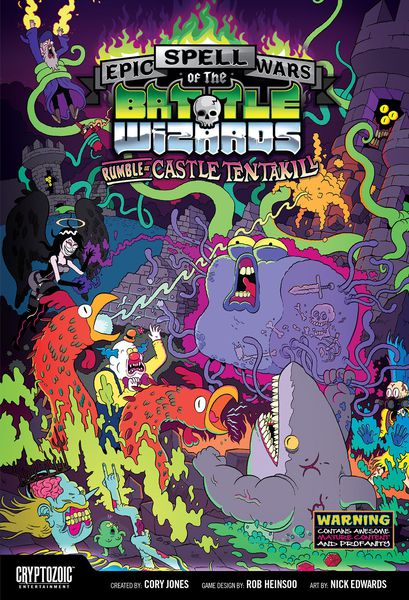 Epic Spell Wars of the Battle Wizards: Rumble at Castle Tentakill Home page Cryptozoic Entertainment   