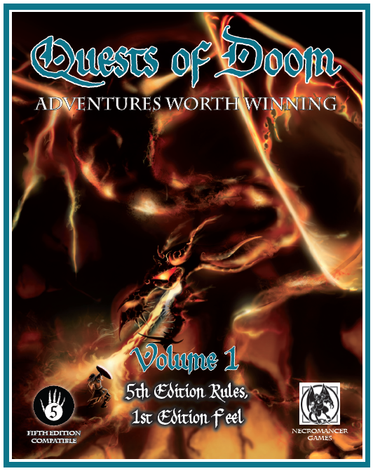 Quests of Doom Volume 1 (D&D 5e Compatible) Role Playing Games Frog God Games   