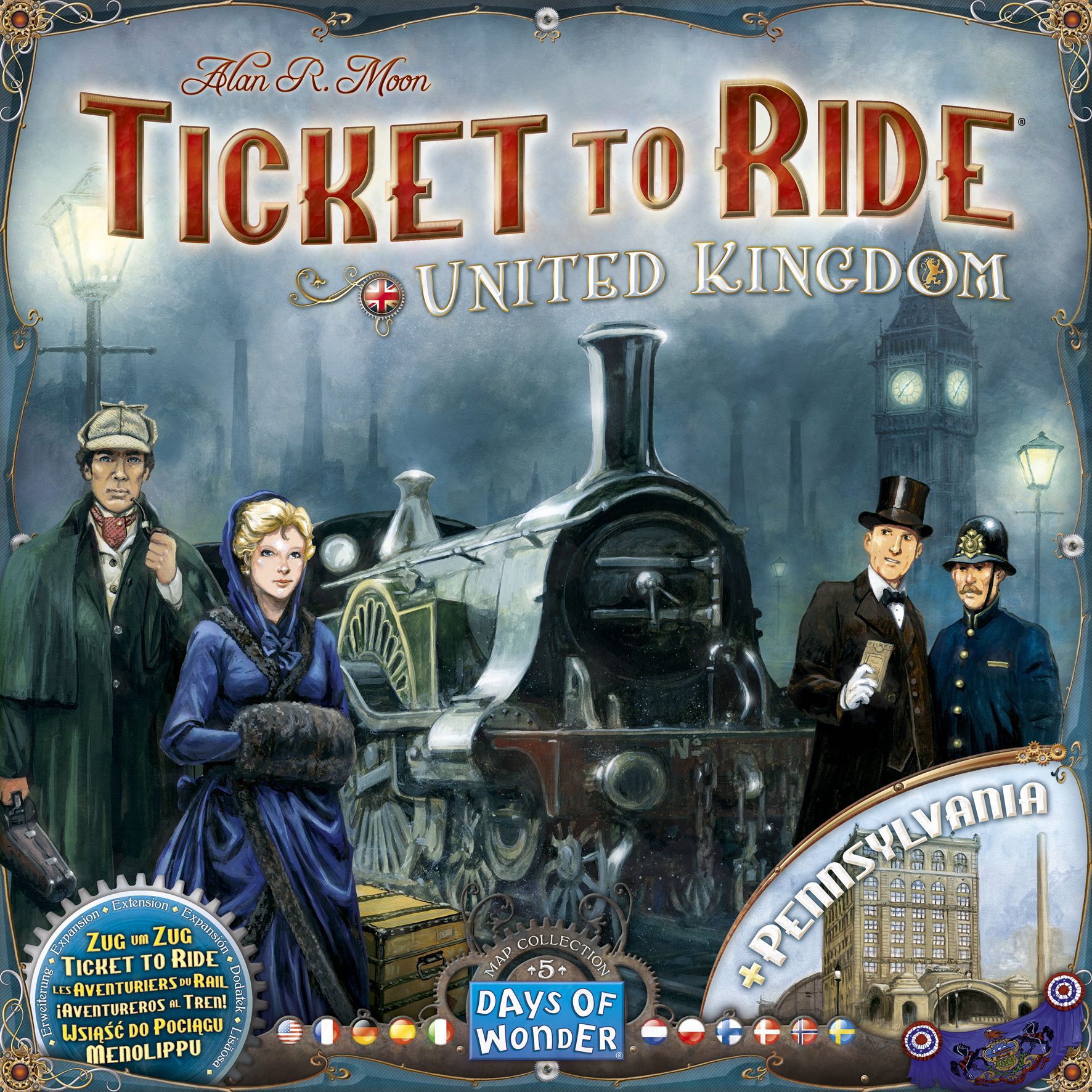 Ticket to Ride Map Collection: Volume 5 - United Kingdom & Pennsylvania Board Games Asmodee   