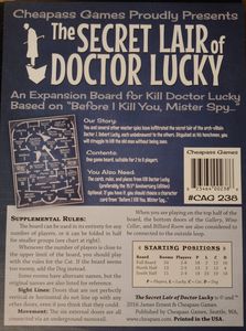 Kill Doctor Lucky: The Secret Lair of Doctor Lucky Expansion Board Games Other