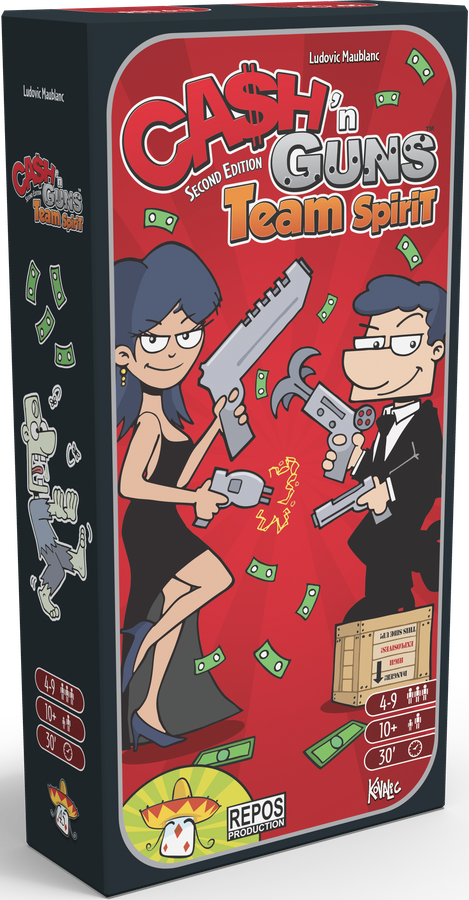 Cash 'n Guns (Second Edition) Team Spirit Expansion Board Games Asmodee