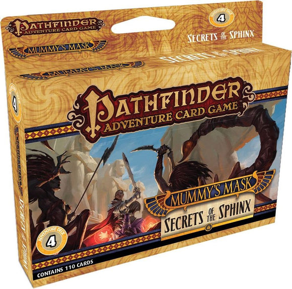 Pathfinder Adventure Card Game: Mummy's Mask – Adventure Deck 4: Secrets of the Sphinx Home page Paizo   
