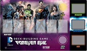 DC Comics Deckbuilding Game Forever Evil Playmat Home page Cryptozoic Entertainment   