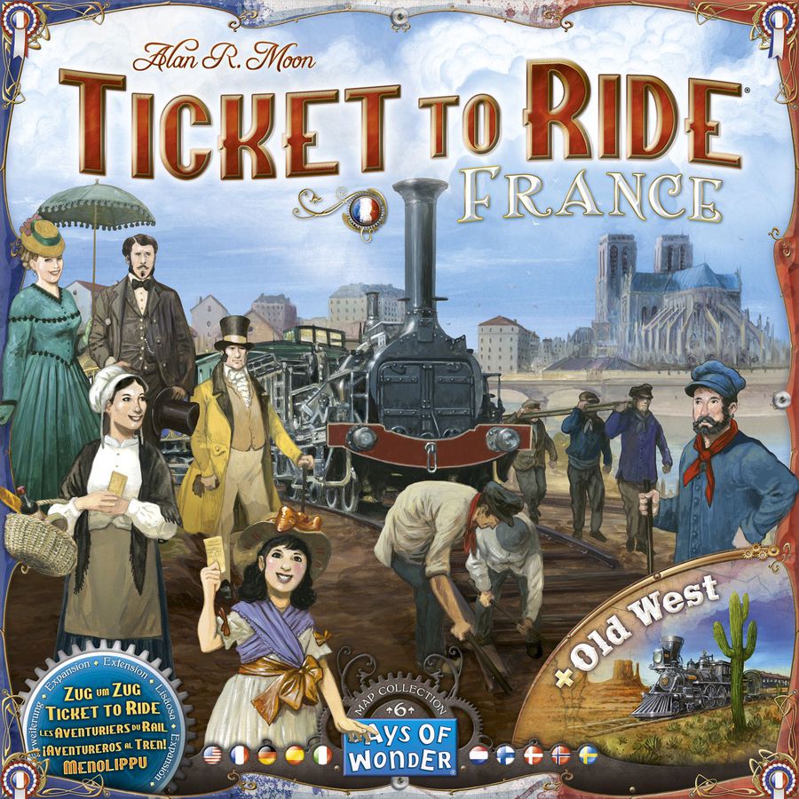 Ticket to Ride Map Collection: Volume 6 - France & Old West Board Games Asmodee   