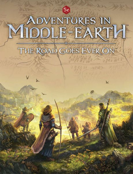 Adventures in Middle-earth The Road Goes Ever On (D&D 5e Compatible) RPG Maps Cubicle 7 Entertainment   
