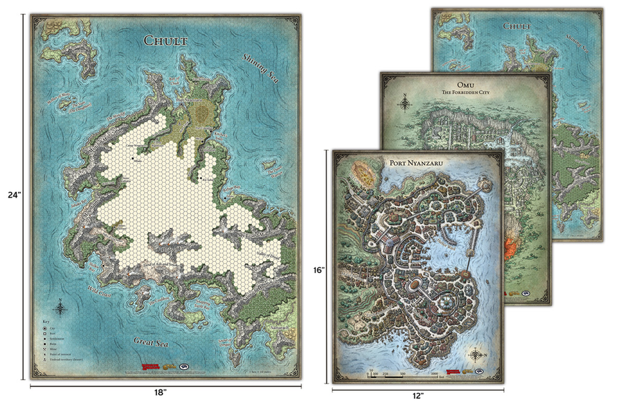 D&D 5e Tomb of Annihilation Map Set RPG Maps Gale Force Nine   