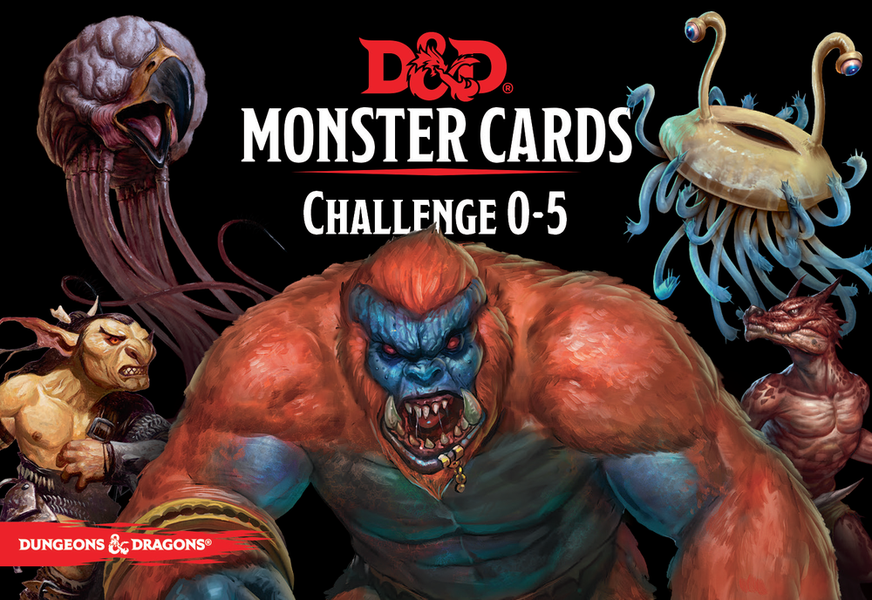 D&D 5e Monster Cards: Challenge 0-5 Supplies Gale Force Nine