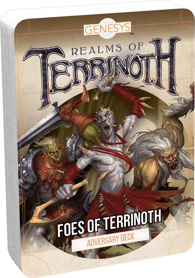 Genesys RPG: Realms of Terrinoth Foes of Terrinoth Adversary Deck Role Playing Games Asmodee