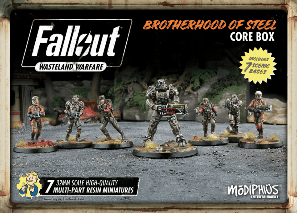 Fallout: Wasteland Warfare – Brotherhood of Steel Miniatures Modiphius Entertainment