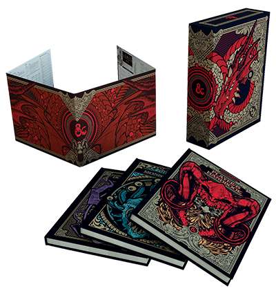 D&D 5e Core Rules Gift Set - Limited Edition Hobby Store Exclusive Covers Role Playing Games Wizards of the Coast   