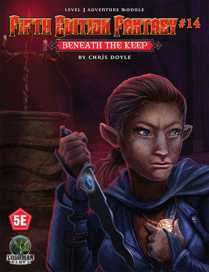 Fifth Edition Fantasy #14 Beneath the Keep (D&D 5e Compatible) Role Playing Games Giga Mech Games