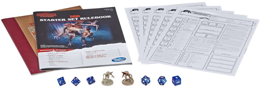 D&D 5e Stranger Things Dungeons & Dragons Starter Set Role Playing Games Hasbro