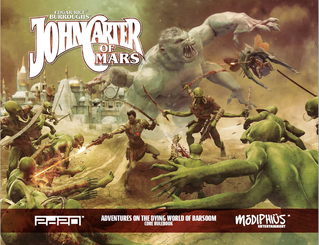 John Carter of Mars RPG Core Rulebook Role Playing Games Modiphius Entertainment