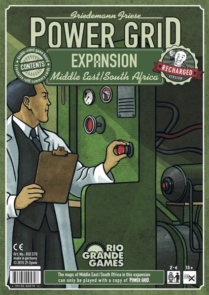 Power Grid: Middle East/South Africa Expansion Board Games Rio Grande Games