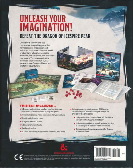 D&D 5e Essentials Kit Role Playing Games Wizards of the Coast   