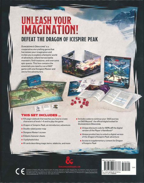 D&D 5e Essentials Kit Role Playing Games Wizards of the Coast   