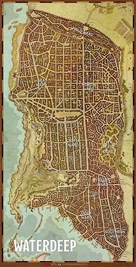 D&D 5e Waterdeep: Dragon Heist - City Map Home page Gale Force Nine   