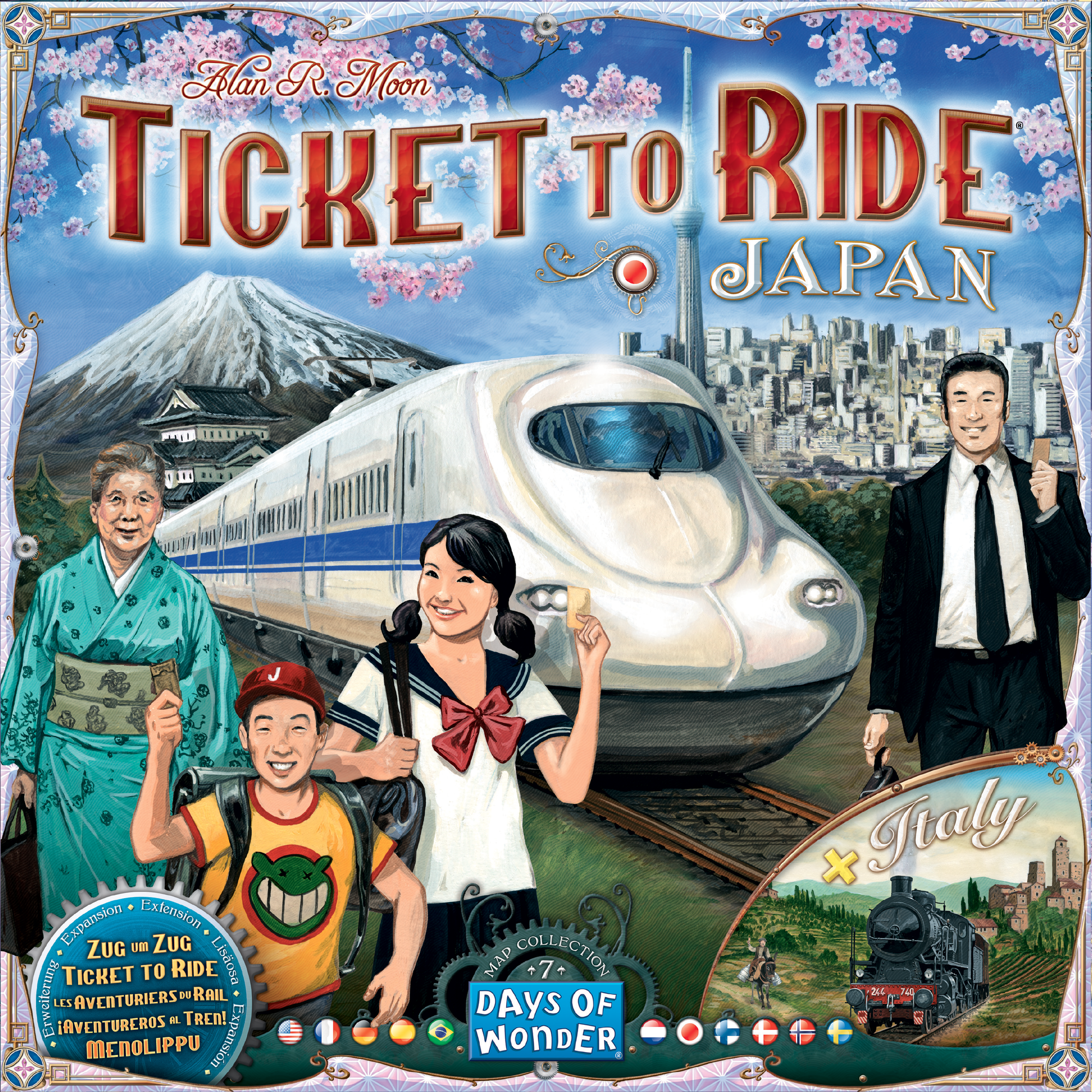 Ticket to Ride Map Collection: Japan & Italy Board Games Asmodee   