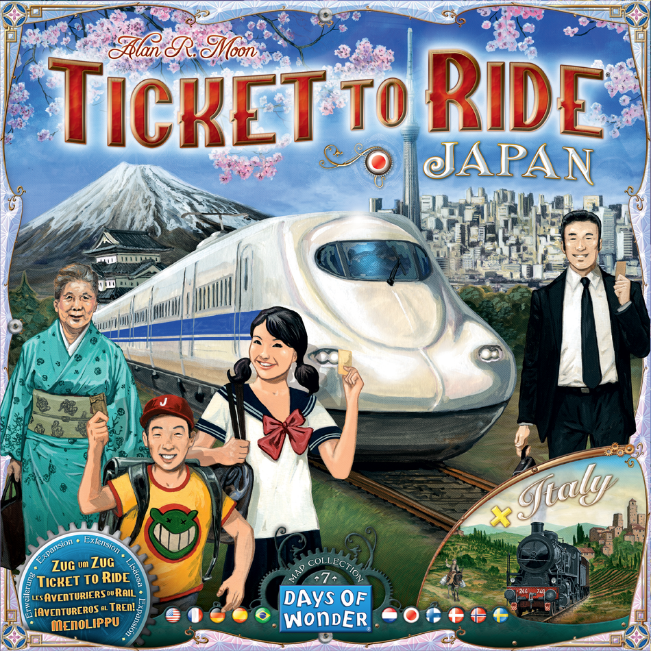 Ticket to Ride Map Collection: Japan & Italy Board Games Asmodee   