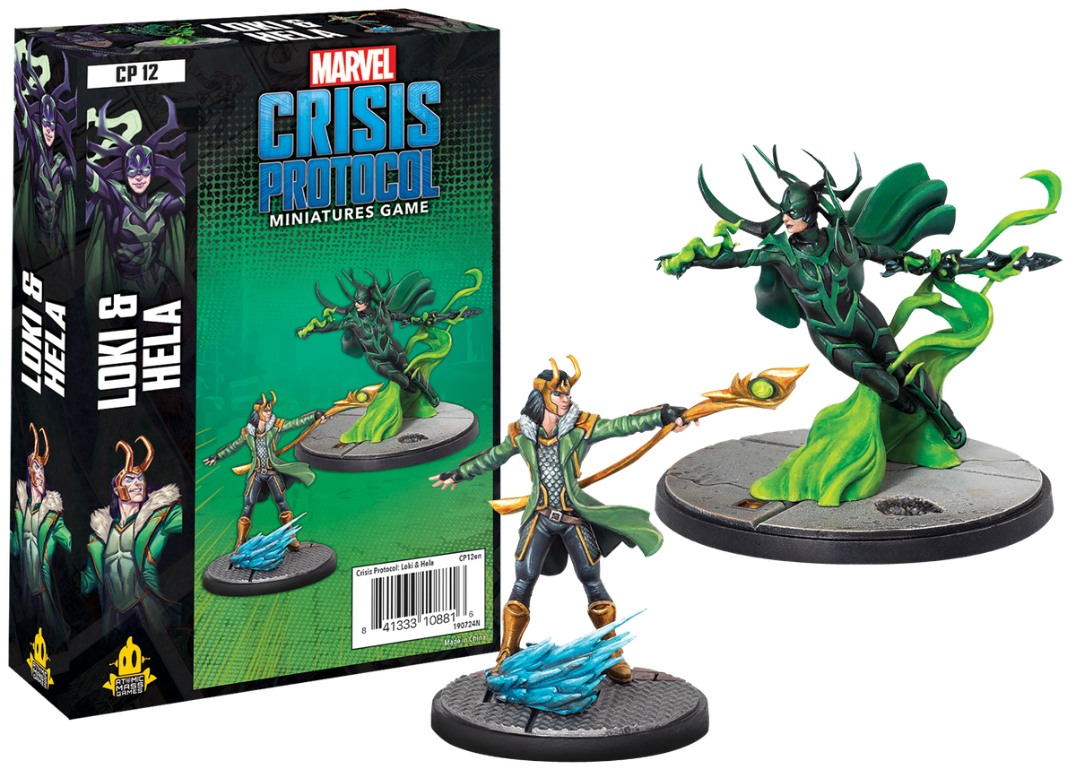 Marvel: Crisis Protocol - Loki and Hela Miniatures Atomic Mass Games   