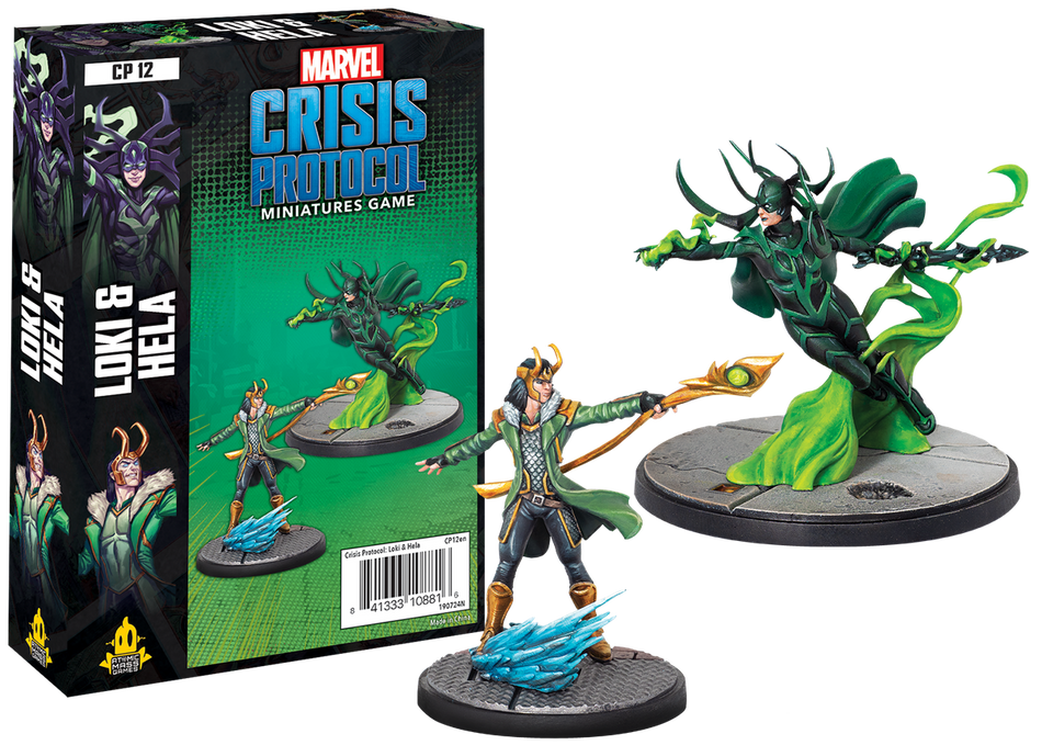 Marvel: Crisis Protocol - Loki and Hela Miniatures Atomic Mass Games   