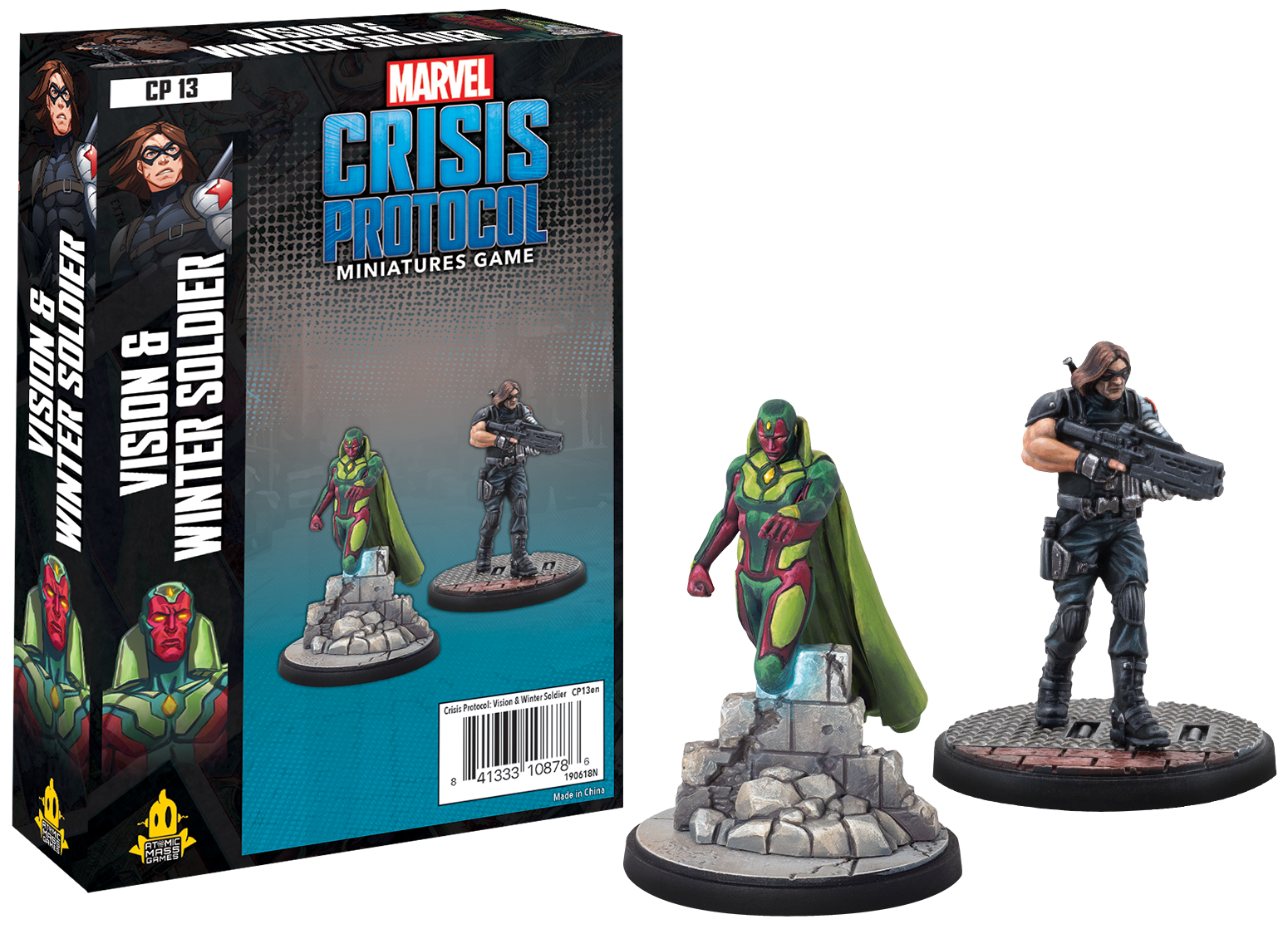 Marvel: Crisis Protocol - Vision and Winter Soldier Miniatures Atomic Mass Games   