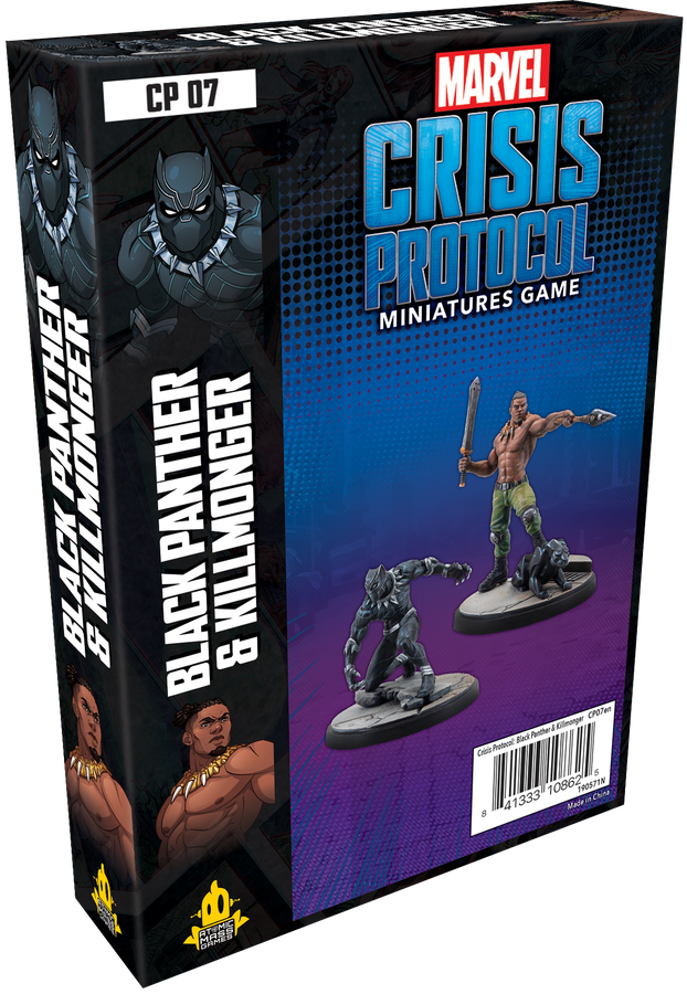 Marvel: Crisis Protocol - Black Panther and Kilmonger Miniatures Atomic Mass Games   