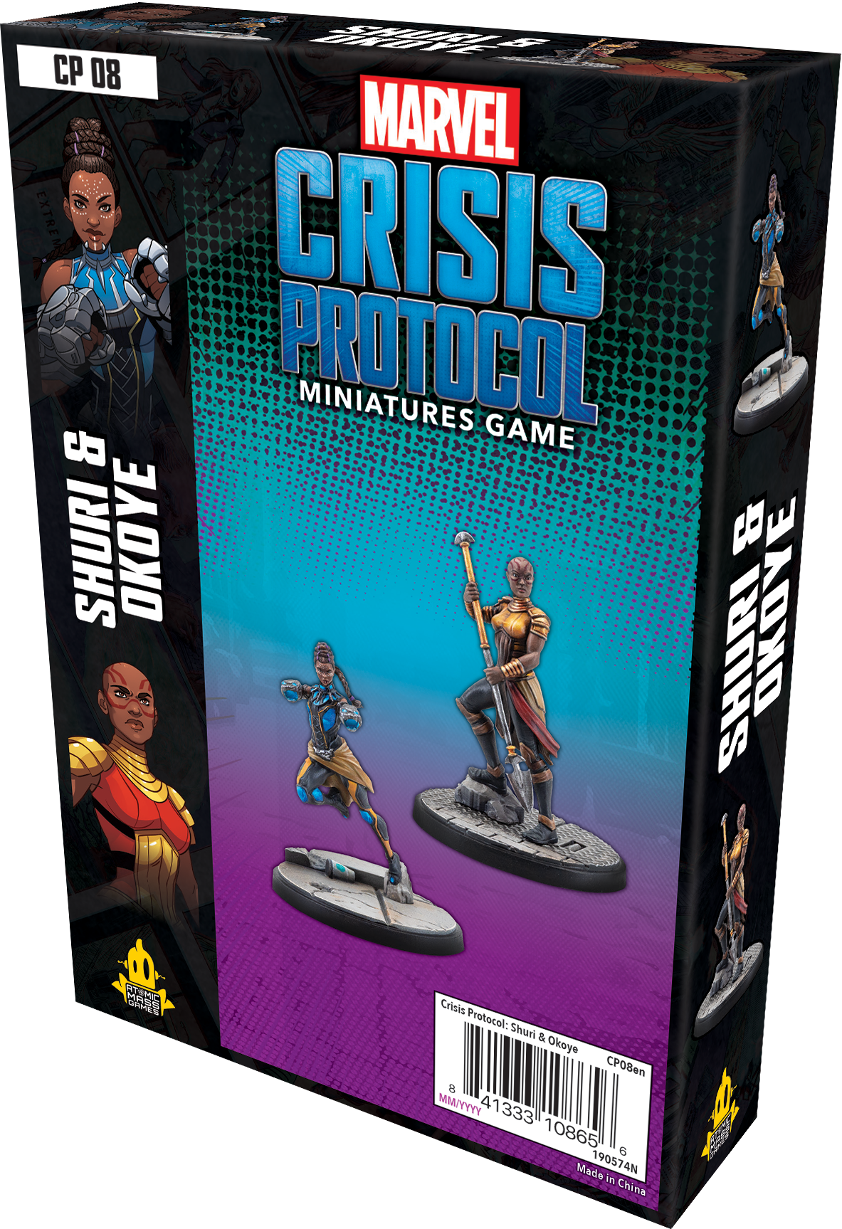 Marvel: Crisis protocol - Shuri and Okoye Miniatures Atomic Mass Games   