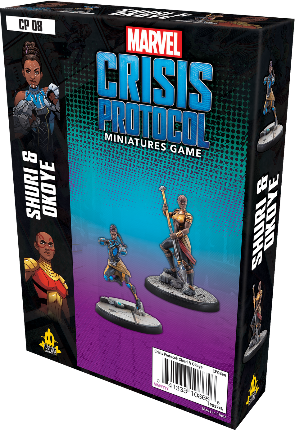 Marvel: Crisis protocol - Shuri and Okoye Miniatures Atomic Mass Games   