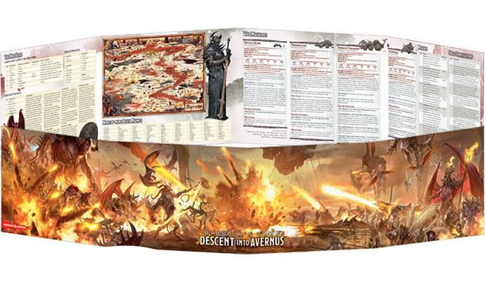D&D 5e Dungeon Master's Screen Baldur's Gate: Descent into Avernus Role Playing Games Gale Force Nine   