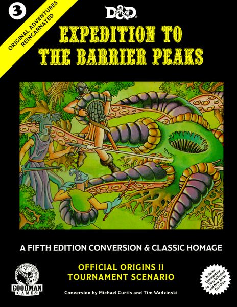 D&D 5e Original Adventures Reincarnated 3 Expedition to the Barrier Peaks Role Playing Games Giga Mech Games