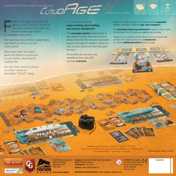 CloudAge Board Games Capstone Games