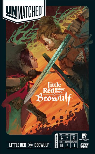 Unmatched: Little Red Riding Hood vs Beowulf Board Games Restoration Games
