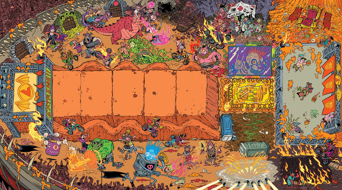 Epic Spell Wars Annihilageddon 2 Playmat Supplies Cryptozoic Entertainment   