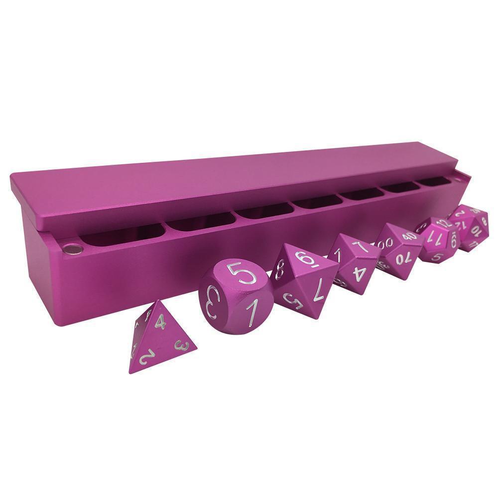 Norse Foundry Precision Aluminum Dice Set with Dice Vault Potion Pink Dice Norse Foundry