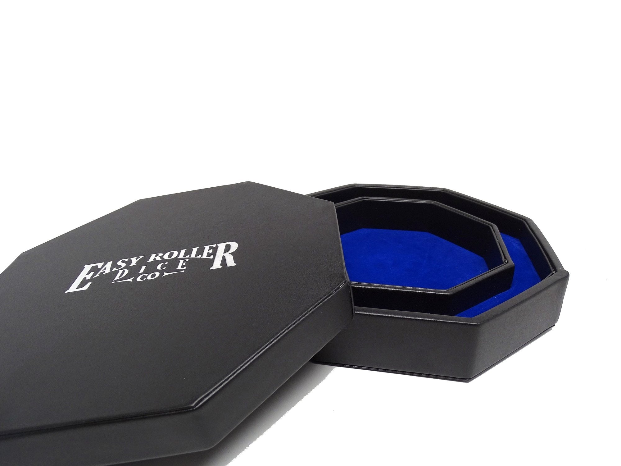 Easy Roller Classic 8 Inch Dice Tray With Dice Staging Area and Lid Supplies Easy Roller Dice