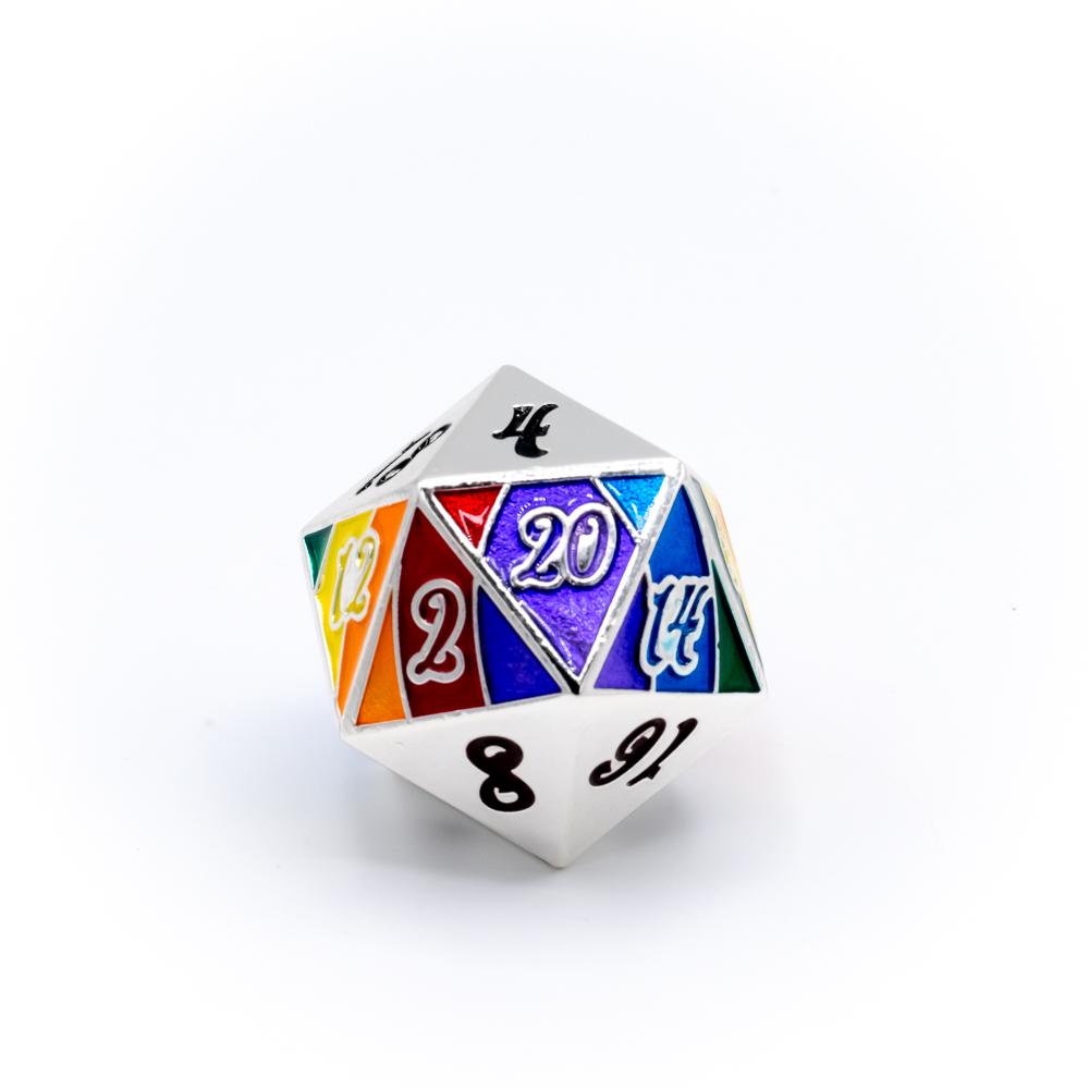 Dire D20 Horizon Rainbow Pride Dice Die Hard Dice