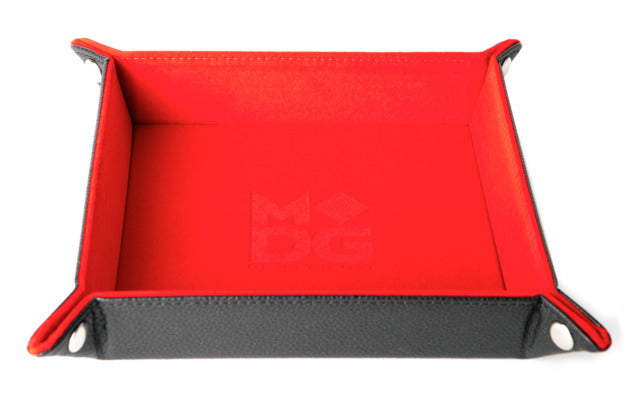 Metallic Dice Games Red Velvet Leather Folding Dice Tray Supplies FanRoll by Metallic Dice Games