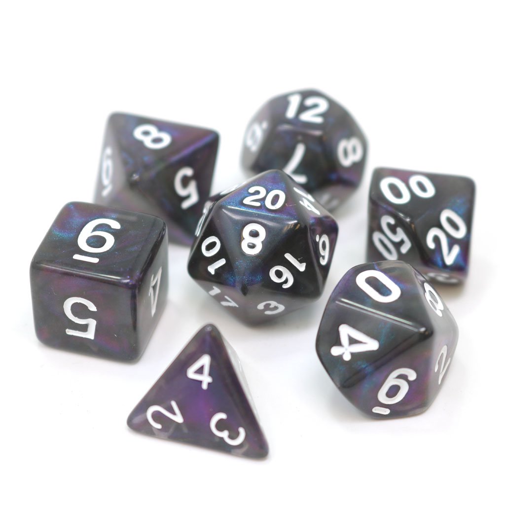 Die Hard Dice Moonstone Dreamwalker 7ct Polyhedral Set Dice Die Hard Dice