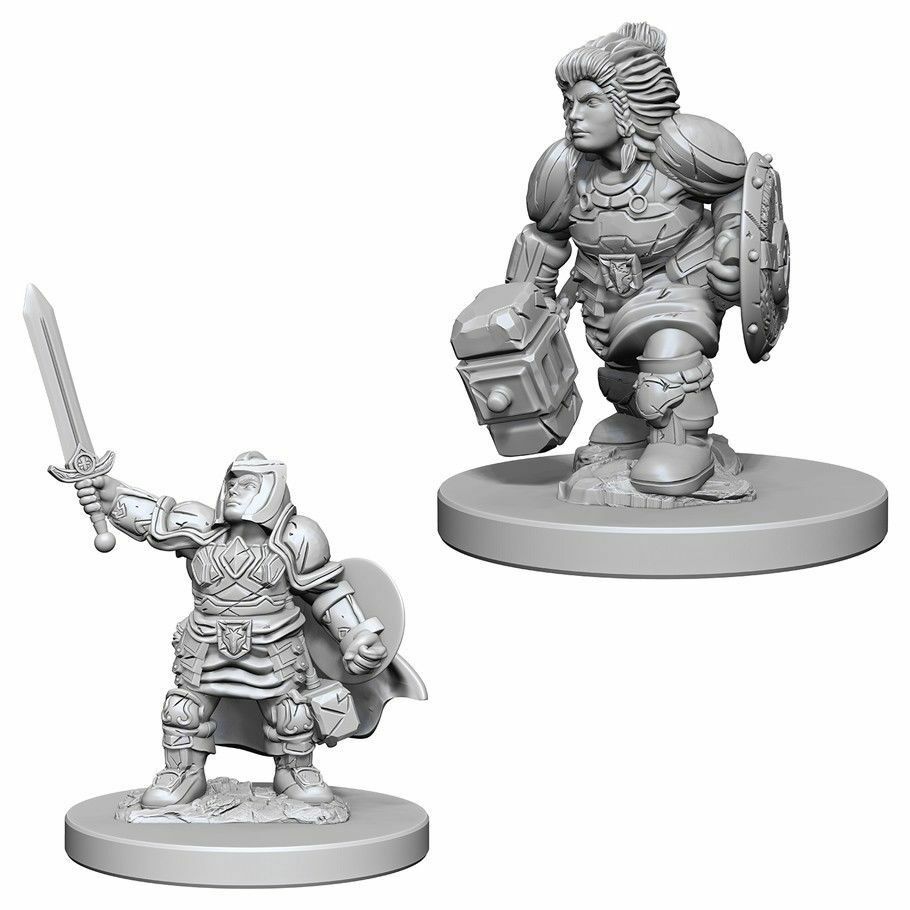 D&D Nolzur's Marvelous Unpainted Miniatures: Dwarf Female Paladin Miniatures WizKids   
