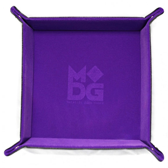 Metallic Dice Games Purple Velvet Leather Folding Dice Tray Home page FanRoll   
