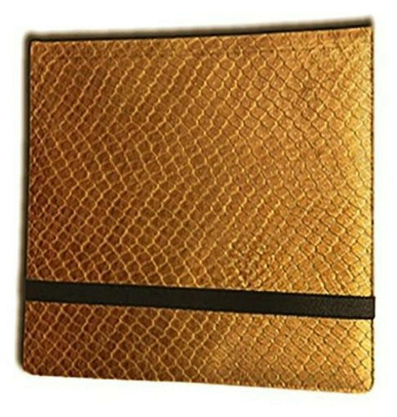 dragonhide card binder Legion Binder 12pkt 3x4 Elder Dragon Hide Gold