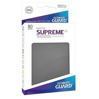 Ultimate Guard 80ct Standard Supreme UX Matte Sleeves Dark Grey (10550) Home page Ultimate Guard   