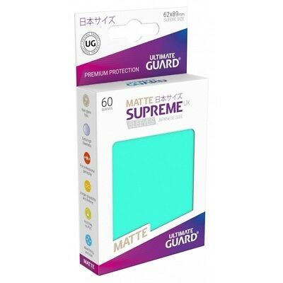 Ultimate Guard 60ct Japanese Size Supreme UX Matte Sleeves Turquoise (10594) Home page Ultimate Guard   