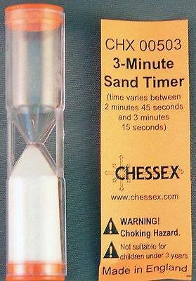 Chessex Sand Timer: 3 Minute (00503) Dice Chessex   