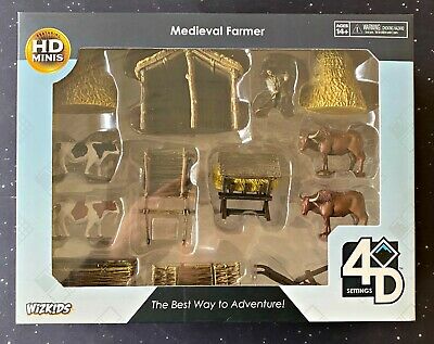 WizKids 4D Settings: Medieval Farmer Miniatures WizKids   