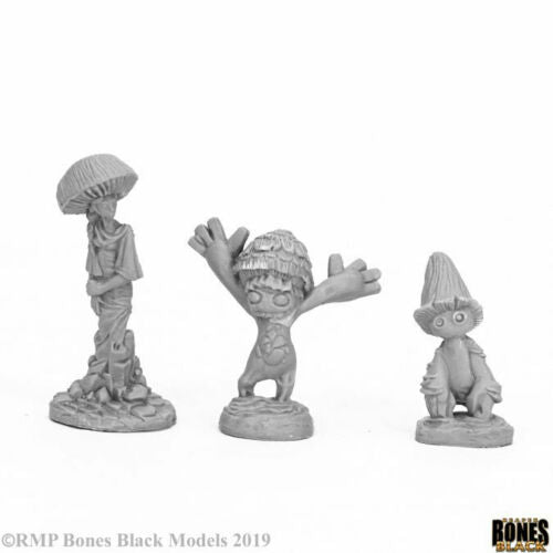 Reaper Miniatures Bones Black Fungoids 3p (44056) Miniatures Reaper Miniatures   