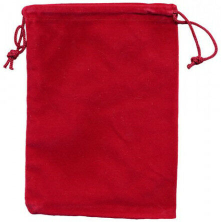 Chessex Velour Cloth Dice Bag Small Red (02374) Dice Chessex   